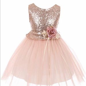 Brand new, girls pink dress